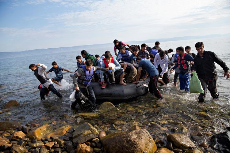 I 2015 slog antallet af illegale migranter ved EU's grænser rekord med 1,8 mio. I 2018 blev 150.000 illegale migranter registreret.  Foto: Jacob Ehrbahn/POLFOTO