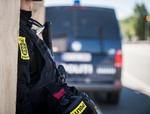 Politiet er talstærkt til stede under Roskilde Festival. Heldigvis er langt de fleste af dem den ægte vare.  Foto: Jonas Olufson
