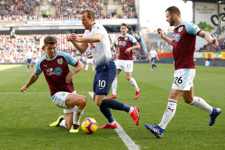  Burnley-mændene hev sejren i land mod Harry Kane og Tottenham.  Foto: Andrew Yates/Ritzau Scanpix