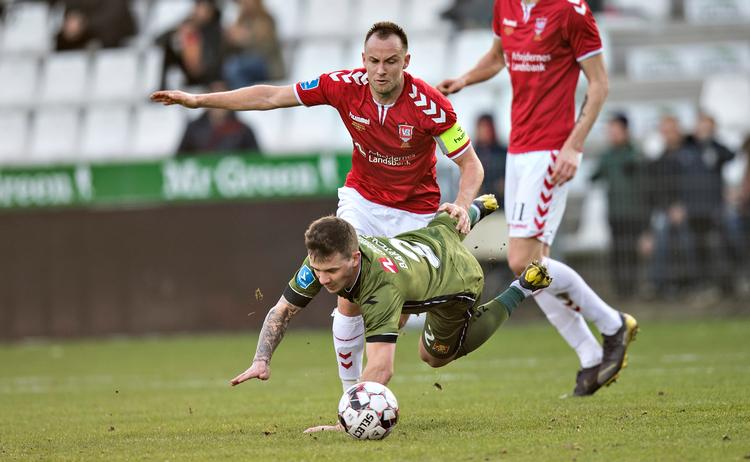 FCN's  Karlo Bartolec kom op igen og var med til at sikre en vigtig sejr.  Foto: Claus Fisker/Ritzau Scanpix