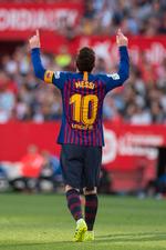 Lionel Messi er nu oppe på 25 ligamål og 33 i alt i denne sæson.  Foto: Jorge Guerrero/Ritzau Scanpix