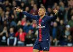 I en alder af 20 år, 2 måneder og 3 dage scorede Kylian Mbappe sit franske ligamål nummer 50. Foto: Gonzalo Fuentes/Ritzau Scanpix