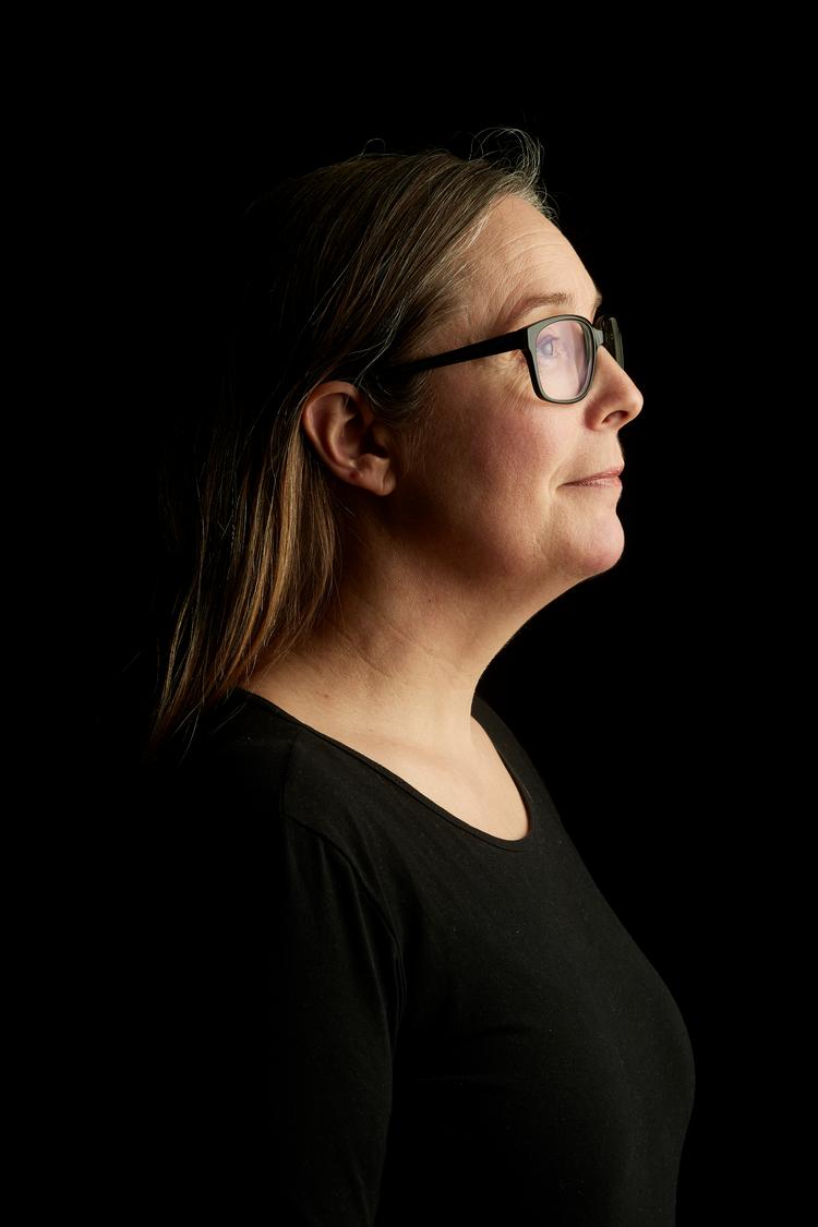 Efterbilledet fra 25.  februar, hvor flæsket er formindsket med 1 cm. Redaktøren mener selv at kunne se det på halsens sider. Foto: Peter Hove Olesen/POLFOTO