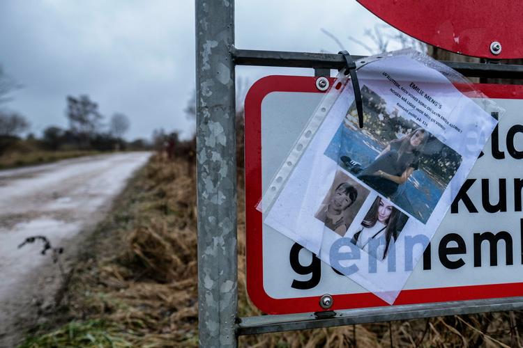 Liget af Emilie Meng blev fundet i en sø ved Borup på Sjælland juleaftensdag 2016 af en hundelufter. Foto: Per Rasmussen/POLFOTO