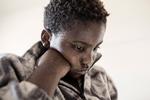 
    Taufiki fra Congo er 10 år gammel. Han har været otte år i Danmark, har boet på 10 asylcentre og nu har han boet to år på Sjælsmark. Oprindelig var det ikke meningen at der skulle bo børn. 
   Foto: Miriam Dalsgaard/POLFOTO