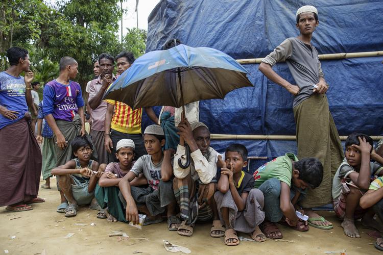 Op mod 740.000 muslimske rohingyaer er siden sommeren 2017 flygtet fra Myanmar til Bangladesh. De lever i dag i flygtningelejre i den østlige del af landet - her flygtningelejren Kutupalong. Foto: Jacob Ehrbahn/POLFOTO