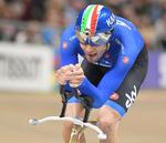 Den kraftfulde italienske stilist Filippo Ganna var tæt på verdensrekorden, da han for tredje gang erobrede VM-guld u 4 km individuelt forfølgelsesløb.
 Foto: Janek Skarzynski/Ritzau Scanpix