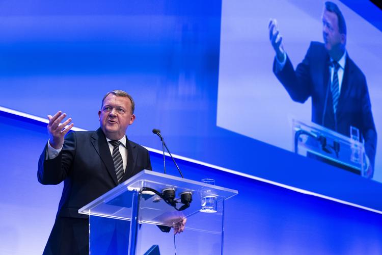 Lars Løkke Rasmussen vil have en bund under selskabsskatten i EU. Foto: Martin Sylvest/Ritzau Scanpix