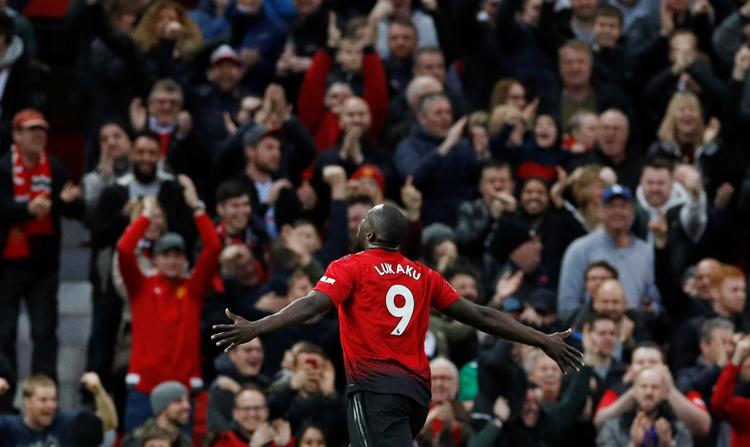 Romelu Lukaku blev lørdag helten hos Manchester United med to scoringer
   Foto: Phil Noble/Ritzau Scanpix
