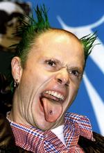 Keith Flint ses her til MTV Europe Music Awards i 1996.    Foto: Greg Bos/Ritzau Scanpix