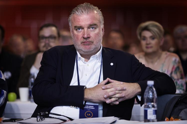 
   Lars Seier Christensen deltager her Liberal Alliances årlige landsmøde i Tivoli Hotel & Congress Center i København. 
   Foto: Jacob Ehrbahn/POLFOTO