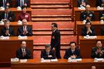Den kinesiske premierminister Li Keqiang så problemer forude, da hans mandag åbnede den årlige partikongres i en stor tale.
  
   Foto: Wang Zhao/Ritzau Scanpix