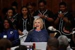 Hun har angiveligt overvejet det, men nu skyder hun alle rygter ned. Jeg stiller ikke op ved det kommende præsidentvalg, siger Hillary Clinton. Foto: Christopher Aluka Berry/Ritzau Scanpix