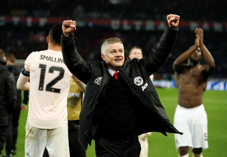 Imod alle odds vandt Manchester United over PSG med 3-1 i Champions League. Dermed er englænderne videre til kvartfinalen.    Foto: John Sibley/Ritzau Scanpix