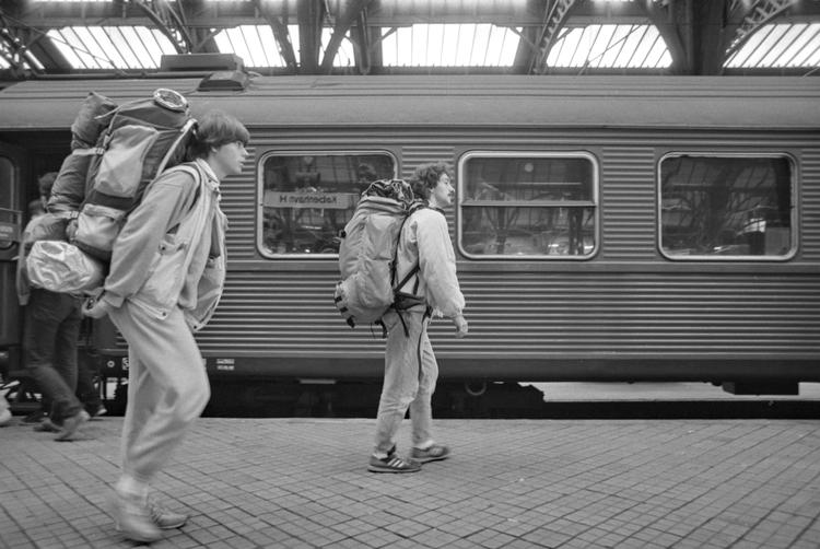 I Interrail-fænomenets velmagtsdage (her København i 1987) toppede salget med 27.000 danske pas, hvorefter det gik støt nedad. Men nu er interessen ved at indfinde sig igen. Foto: Jens Dresling/POLFOTO