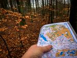 En time uden GPS kan virke skræmmende. Men så er det godt, man har sin tommelfinger.  Foto: Per Munch