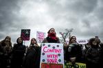 Demonstration til støtte for, at sex kræver samtykke. Foto: Rasmus Flindt Pedersen (arkiv)/POLFOTO