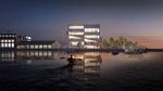Bjarke Ingels Group har afgivet bud på deres eget hovedkontor i Københavns Nordhavn – nu med mere grønt.
   Illustration BIG
