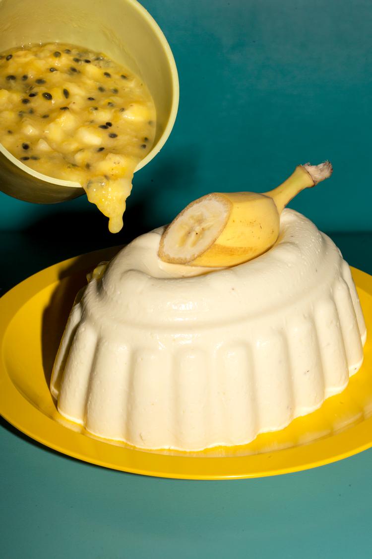 
Go banans med bananbudding og kompot.
   Foto: Emma Sejersen/POLFOTO