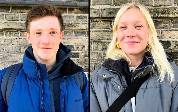 18-årige Andreas Kirkby og 20-årige Alma Rugaard kender til flere, som er blevet sigtet for at have delt den pornografiske video af mindreårige.  Foto: Cecilie Markussen