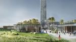 Brande håber at booste byen med Bestsellers såkaldte 'Tower & Village' og op til 320 meter højhus på heden. Tegningen er foreløbig, og detalprojekt udarbejdes nu, byrådet har ændret lokalplanen for at give plads. Grafik Bestseller 