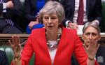 Theresa May kæmper for sin aftale i det britiske parlament.  Foto: Pru/Ritzau Scanpix