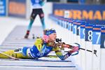 Svenske Hanna Öberg viste stor stabilitet under skydningen tirsdag eftermiddag i Östersund. Det gav VM-guld.
   Foto: Jessica Gow/Ritzau Scanpix
