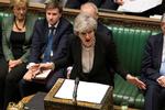Den britiske premierminister Theresa May fik ikke flertal i parlamentet for sin aftale om brexit.
   Foto: Handout ./Ritzau Scanpix