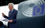 Michel Barnier lagde ikke skjul på, at det kan ende med et rodet og kaotisk brexit, da han i dag talte i Europa-Parlamentet. Foto: Vincent Kessler/Ritzau Scanpix
