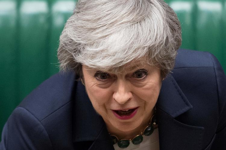 »Vi kunne vælge en ny folkeafstemning, men det kan betyde, at der ikke kommer noget brexit overhovedet«, siger May. Foto: Jessica Taylor/Ritzau Scanpix