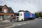 Lastbilchauffører skal have lov til at trykke ekstra på speederen, når de kører uden for tæt bebygget område eller på motortrafikveje (arkivfoto) Foto: Casper Dalhoff/POLFOTO