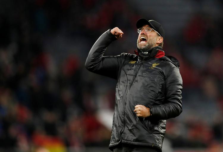 Den tyske træner Jürgen Klopp var med til at sende landsmændene fra Bayern München ud af Champions League. Foto: Andrew Boyers/Ritzau Scanpix