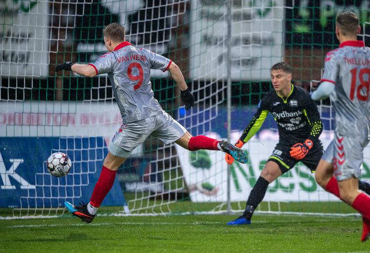AaB's Tom van Weert scorede til 2-0 i Næstved.  Foto: Anders Kjærbye/Ritzau Scanpix