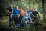 De otte deltagere af 'Alene i vildmarken', 60 dage holdt vinderen ud. Foto: DR