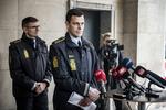 Brian Belling, leder af afdeling for personfarlig kriminalitet ved Københavns Politi, taler på et pressemøde på Politigården i København i forbindelse med anholdelsen af en 26-årig mand. Han er sigtet for drab på tre ældre mennesker i et boligkompleks i København.  Foto: Celina Dahl/Ritzau Scanpix