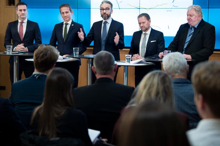 Regeringen og Dansk Folkeparti præsenterede i onsdags en langsigtet plan for investeringer i landets infrastruktur. Planen koster 112 milliarder at realisere. Foto: Liselotte Sabroe/Ritzau Scanpix