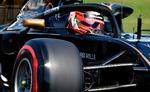 Kevin Magnussen og Team Haas var i meget fint humør, efter lørdagens kvalifikation i Melbourne var overstået. Søndag jages der efter point.
   Foto: Peter Parks/Ritzau Scanpix