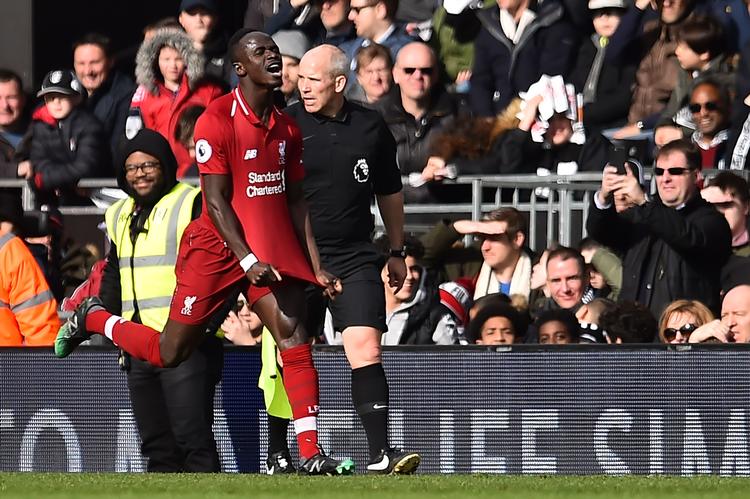 
Sadio Mané viser i øjeblikket topform hos Liverpool, som han holder inde i kampen om både Champions League- og Premier League-trofæet. Her har han søndag netop scoret mod Fulham.
   Foto: Glyn Kirk/Ritzau Scanpix