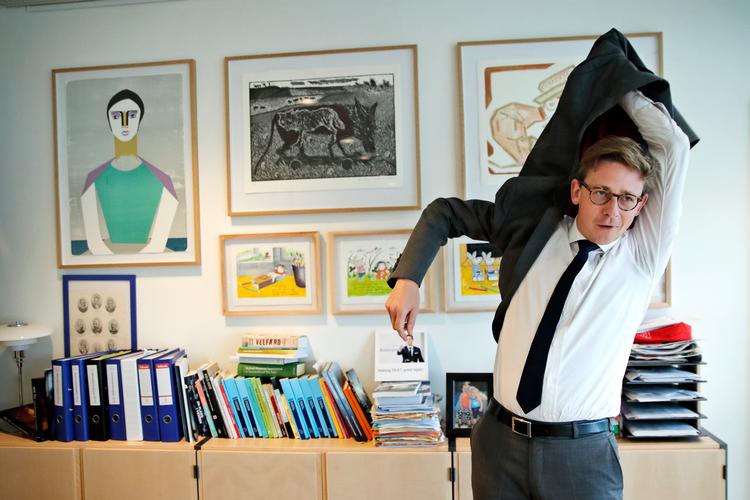 Med få uger til valget annoncerer skatteminister Karsten Lauritzen (V)en stor genopretningsplan for skattevæsnet. Foto: Jens Dresling/POLFOTO