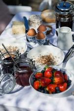Der er altid blødkogte æg på Trine Hahnemanns morgenbord. 