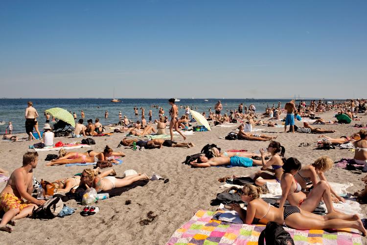 Badestranden kommer til at ligge i den sydlige ende af Valbyparken ud til vandområdet Kalveboderne og vil strække sig over bydelene Valby og Vesterbro-Kgs. Enghave. Foto: Lærke Posselt/POLFOTO