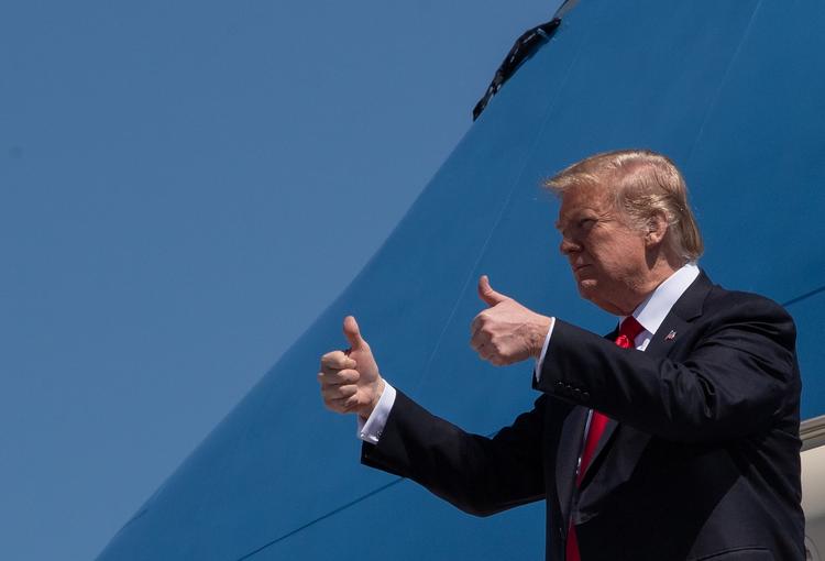 
Donald Trump ankommer til Palm Beach International Airport i Florida. Foto: Nicholas Kamm/Ritzau Scanpix