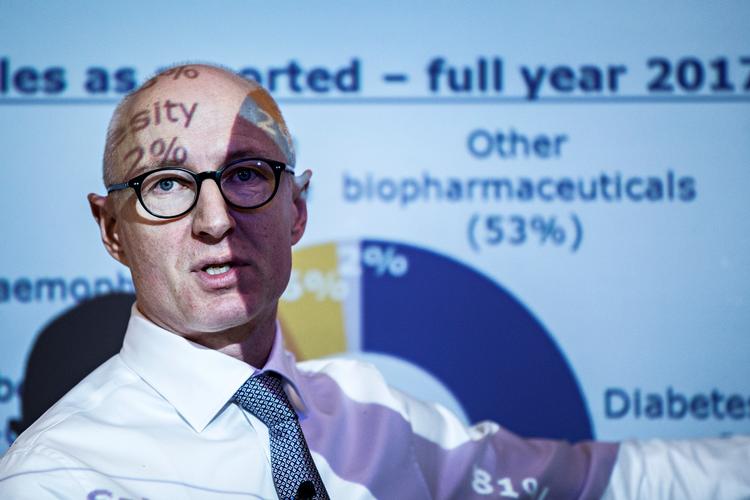 Novo Nordisks direktør, Lars Fruergaard fik i  2018 41,3 millioner kroner i samlet aflønning. Er det rimeligt, lyder spørgsmålet i stigende grad.   Arkivfoto Niels Hougaard