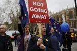 
   Arkivfoto: Tilhængere af Brexit demonstrerer i London.
 Foto: Tolga Akmen/Ritzau Scanpix