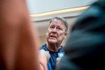 »Det virker som om, at alle går efter pengene. Det bliver på et tidspunkt uansvarligt. Hvorfor skal det være 48 hold til VM og hvorfor skal vi i det hele taget spille i Qatar?«, siger landstræner Åge Hareide.
   Foto: Mads Claus Rasmussen/Ritzau Scanpix