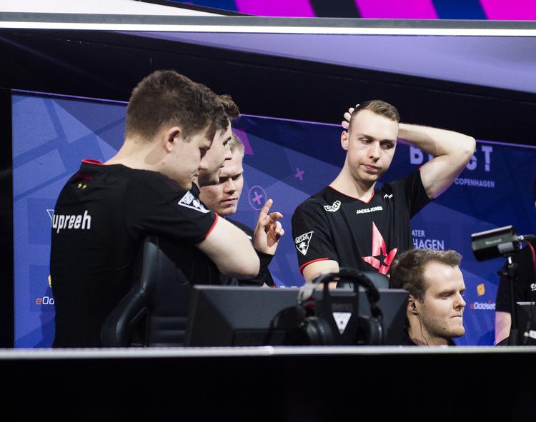Astralis fotograferet ved et stort Counter Strike-event i Royal Arena i København i november.  Foto: Jonas Olufson
