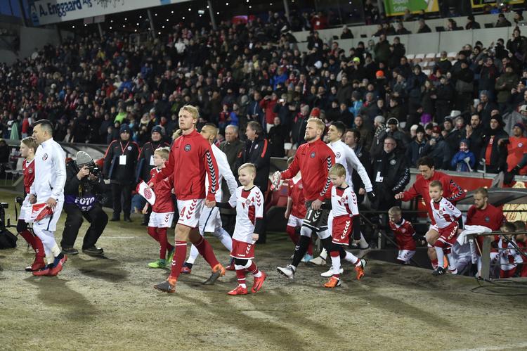 DBU's velfærdsaftale med Aalborg Kommune var årsagen til, at Danmark spillede mod Chile på Aalborg Stadion i 2018. Foto: Lars Poulsen/POLFOTO