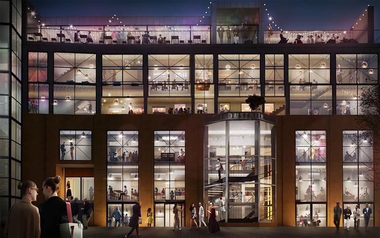 I det nye madmarked kan du få streetfood fra 30 forskellige stader. Rendering Zeso Architects