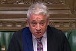 
   Parlamentets formand, John Bercow, har onsdag eftermiddag udvalgt de i alt otte forslag, som der skal stemmes om. (Photo by HO / PRU / AFP) /  Foto: Ho/Ritzau Scanpix