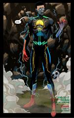 Mange af de nye afrikanske superheltetegneserier er vokset ud af nationale skabelsesmyter med rødder i lokal fortælletradition og forankret i Afrikas førkoloniale historie. Foto: Illustration fra tegneserien 'Jember'